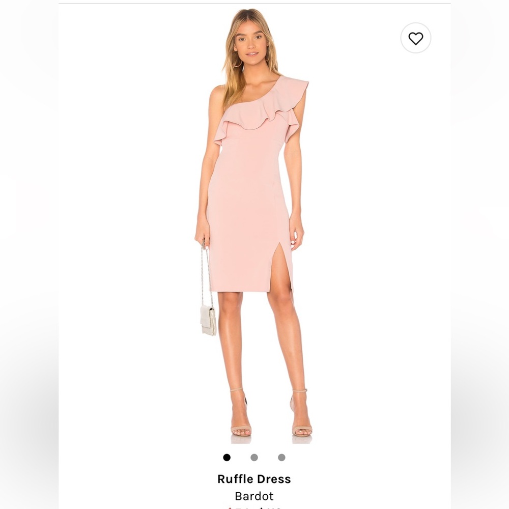 Revolve Bardot Ruffle Dress